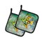 Edge Collections - 7.5" x 7.5" - Multicolor - Nancys Pair of Pot Holders - 1 Pair